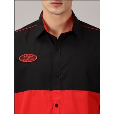 POLOKOŠILE (TRIČKO S LÍMEČKEM) ČERNO-ČERVENÉ - JAWA - (UNISEX)